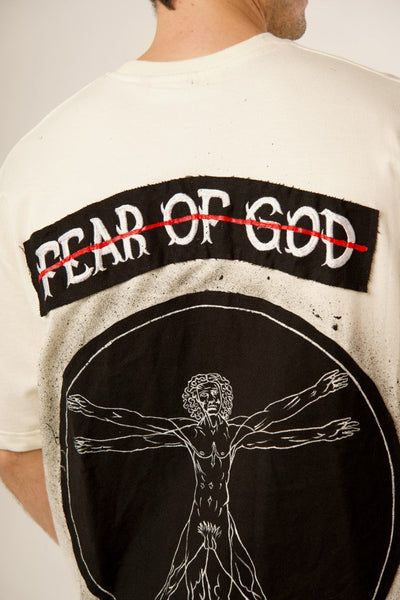 FEAR OF GOD vs VITRUVIAN MAN BLACK VALKYRE TSHIRT