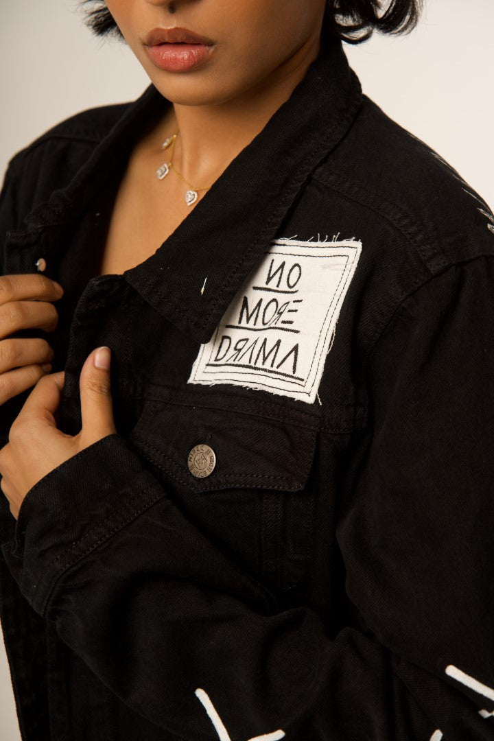 BASQUIAT - 'ON MY WORST BEHAVIOUR' BLACK VALKYRE JACKET