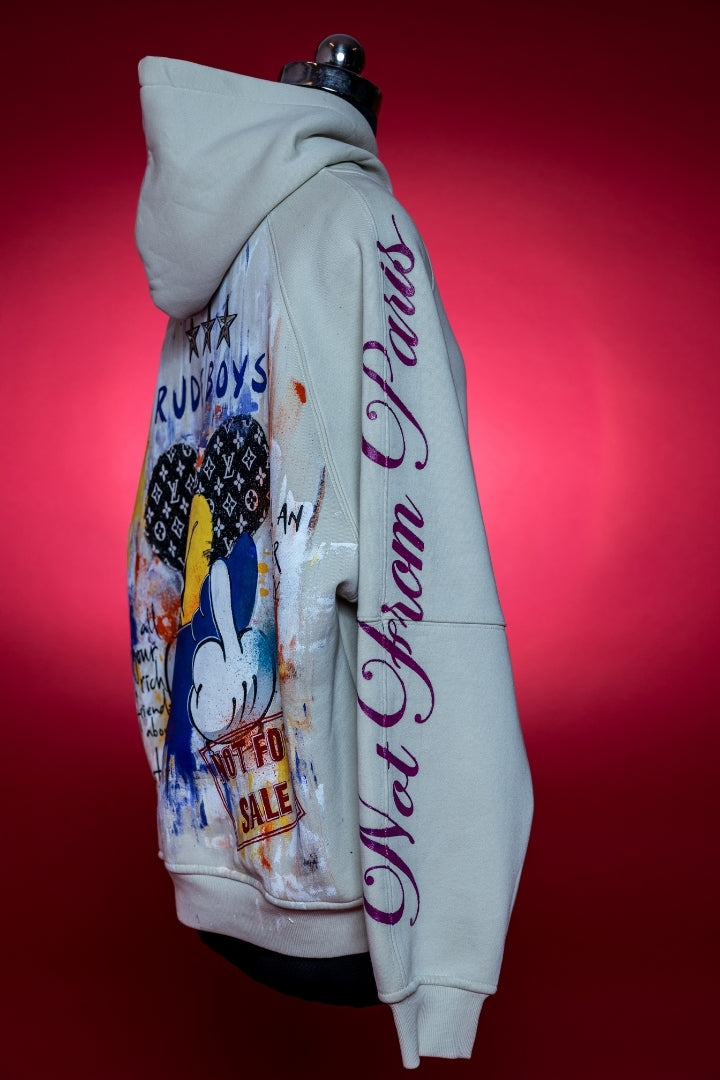 ‘RUDE BOY ROYALTY’ VALKYRE HAND PAINTED HOODIE