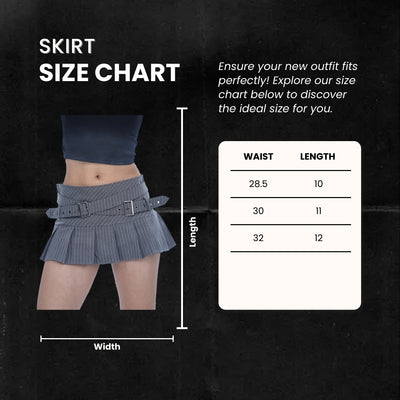 DOUBLE BUCKLE MINI' VALKYRE SKIRTS - S3