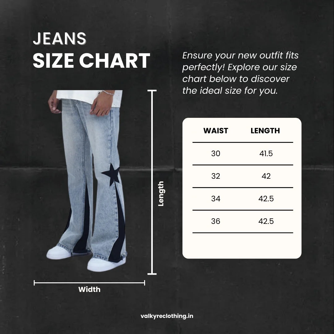 'STARTRACK FLARED DENIM' VALKYRE JEANS - S3