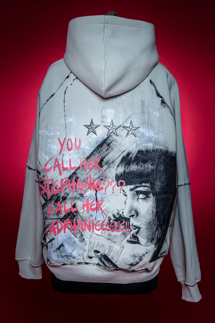‘NOT STEPHANIE’ VALKYRE HAND PAINTED HOODIE