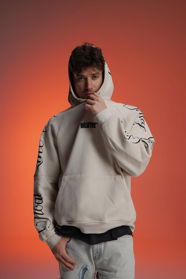 ‘KNOCKOUT KING’ VALKYRE HAND PAINTED HOODIE