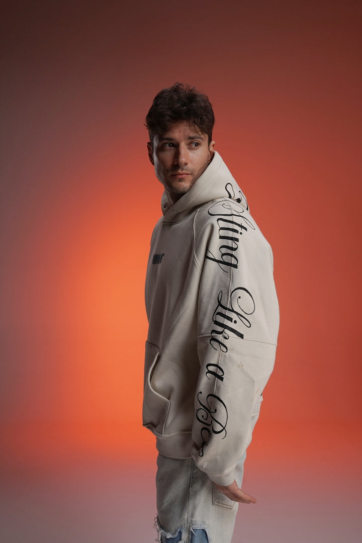 ‘KNOCKOUT KING’ VALKYRE HAND PAINTED HOODIE