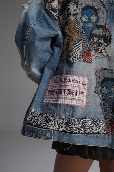 ‘RUN THE BLOCK’ VALKYRE HAND PAINTED JACKET