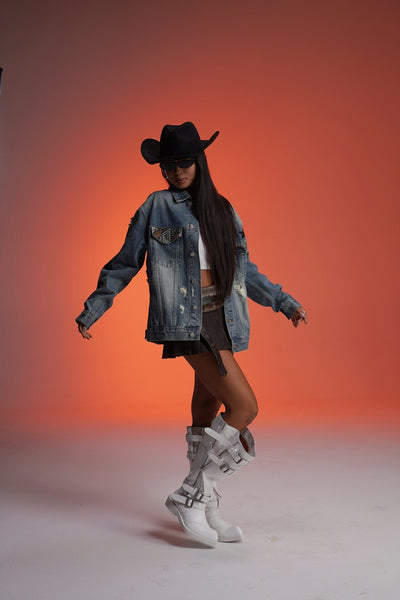 ‘RUN THE BLOCK’ VALKYRE HAND PAINTED JACKET