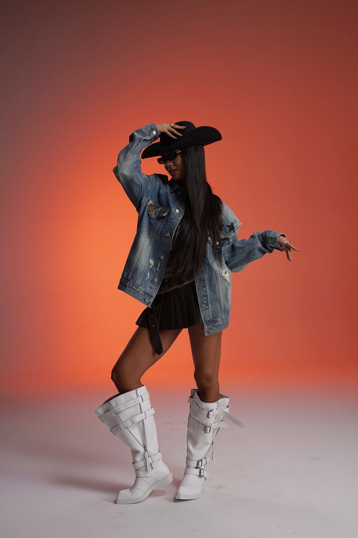 ‘RUN THE BLOCK’ VALKYRE HAND PAINTED JACKET