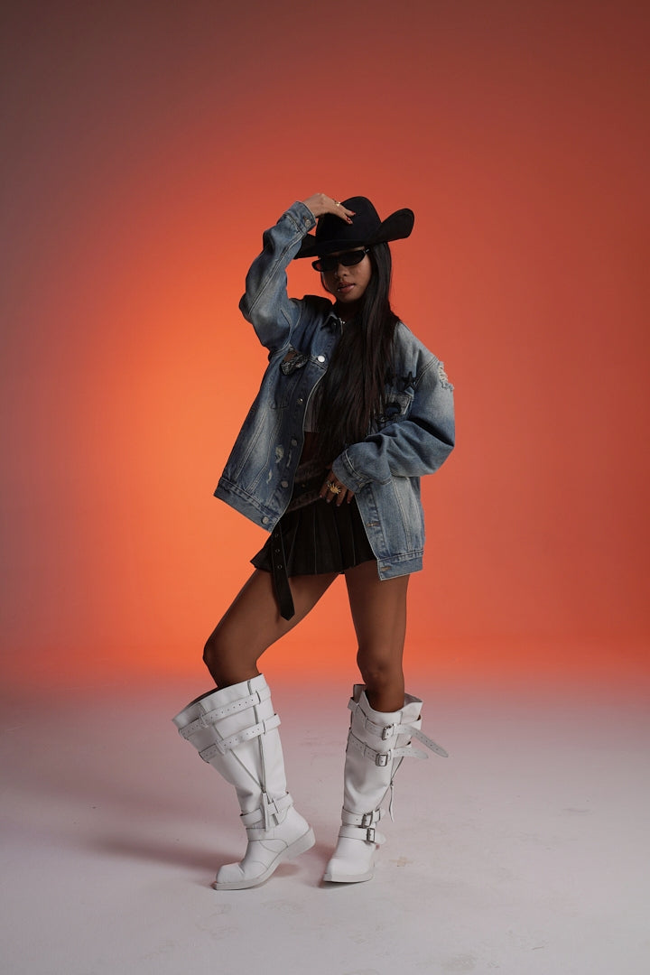 ‘RUN THE BLOCK’ VALKYRE HAND PAINTED JACKET