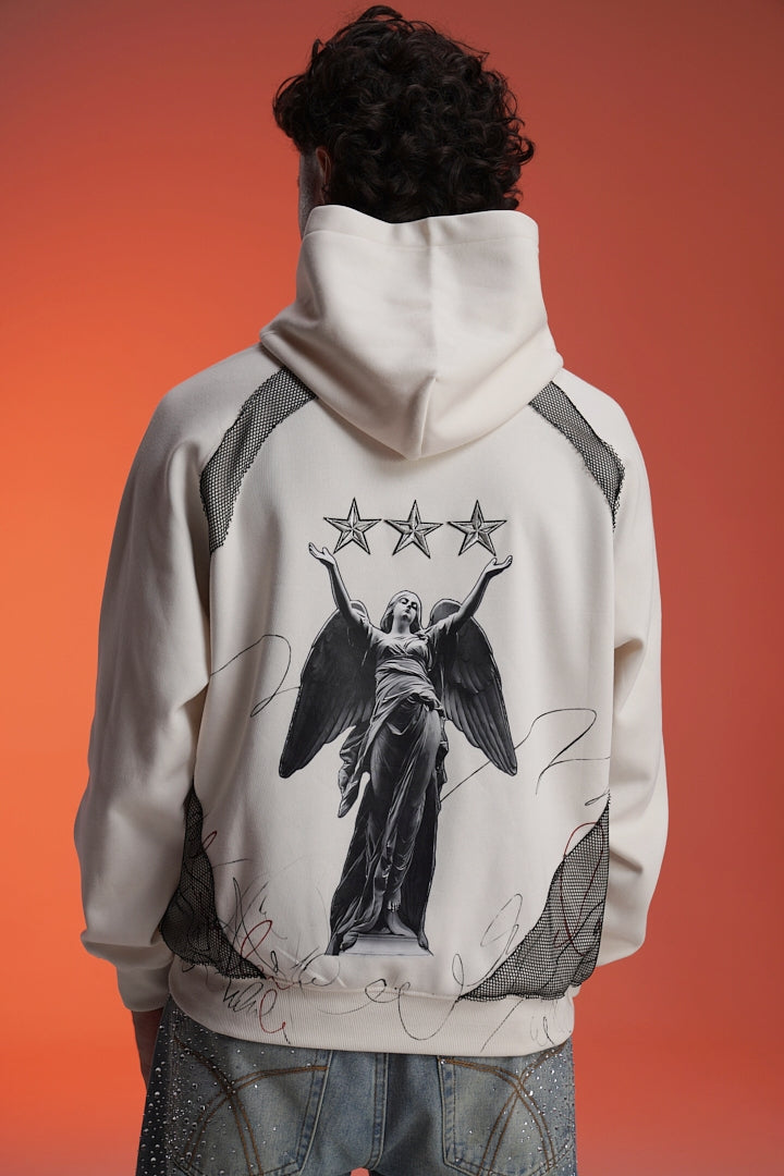 ‘CROWNED BY STARS’ VALKYRE HAND PAINTED HOODIE