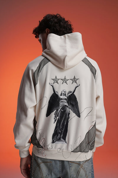 ‘CROWNED BY STARS’ VALKYRE HAND PAINTED HOODIE