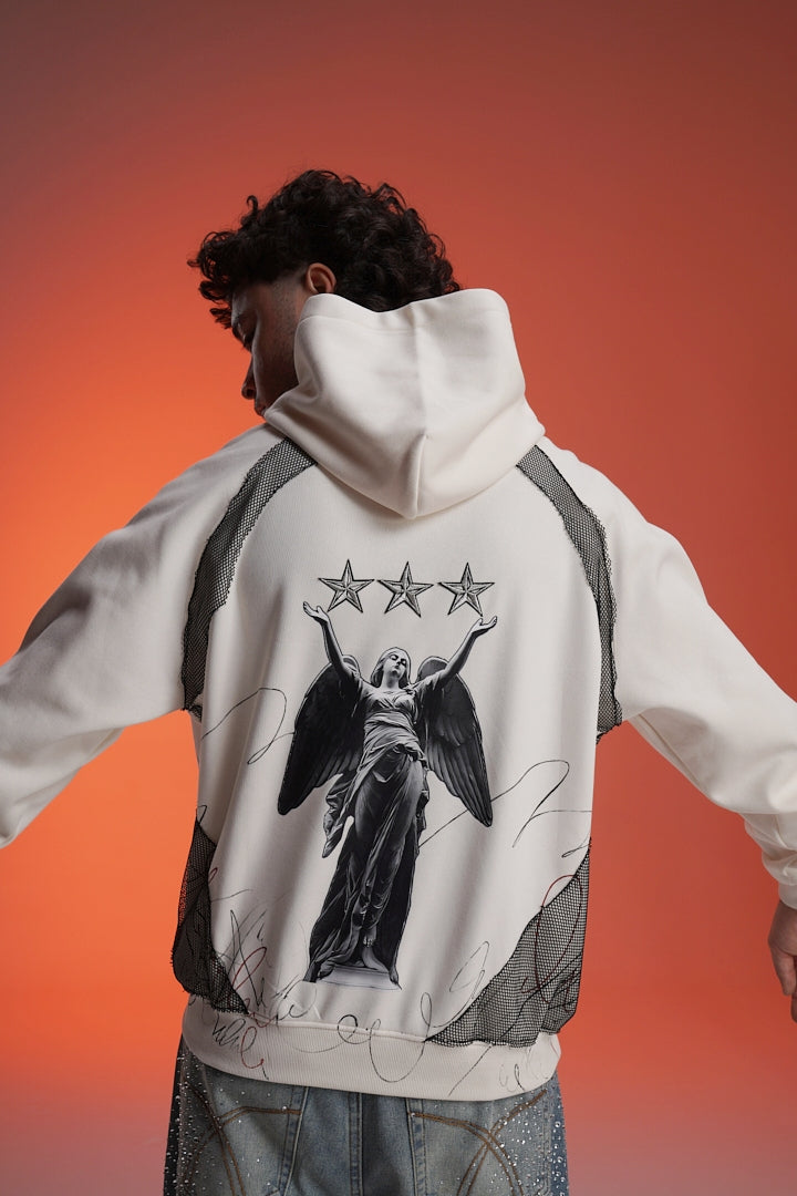 ‘CROWNED BY STARS’ VALKYRE HAND PAINTED HOODIE