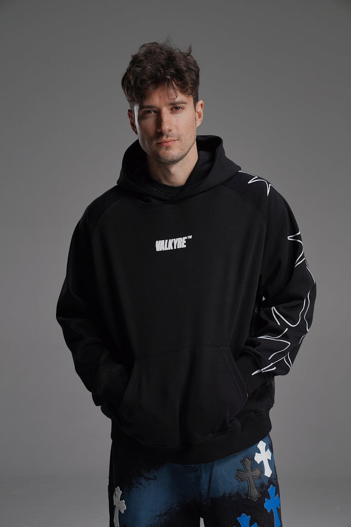 ‘BAD CHOICES MAKE GOOD STORIES’ VALKYRE HAND PAINTED HOODIE