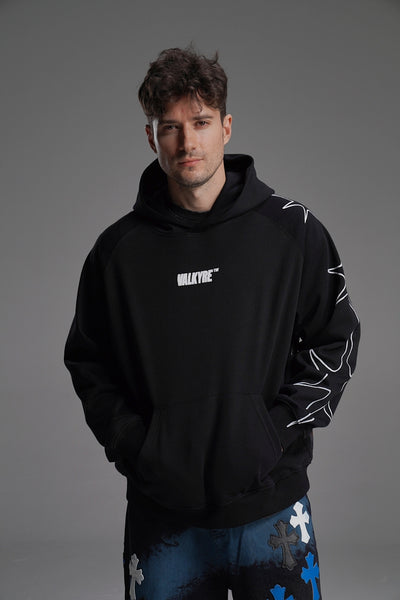 ‘BAD CHOICES MAKE GOOD STORIES’ VALKYRE HAND PAINTED HOODIE