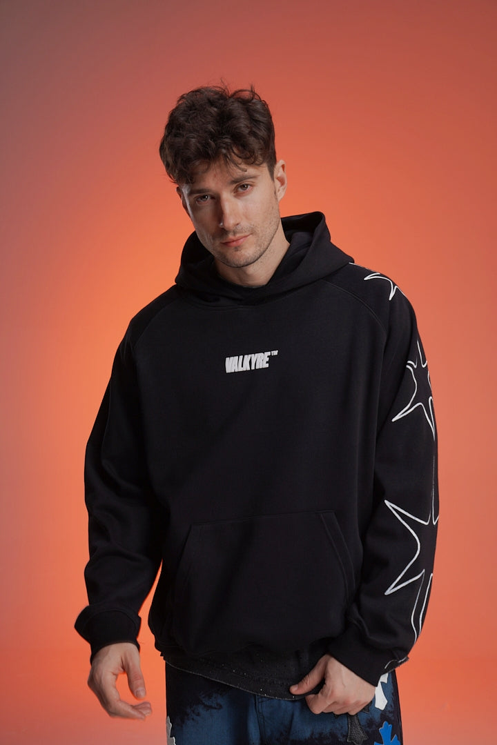 ‘BAD CHOICES MAKE GOOD STORIES’ VALKYRE HAND PAINTED HOODIE