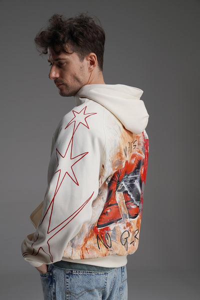 ‘NO GUTS, NO GLORY’ VALKYRE HAND PAINTED HOODIE