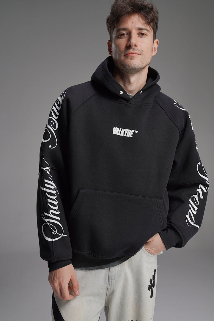 ‘SUPERMAN AIN'T SAVING NONE’ VALKYRE HAND PAINTED HOODIE