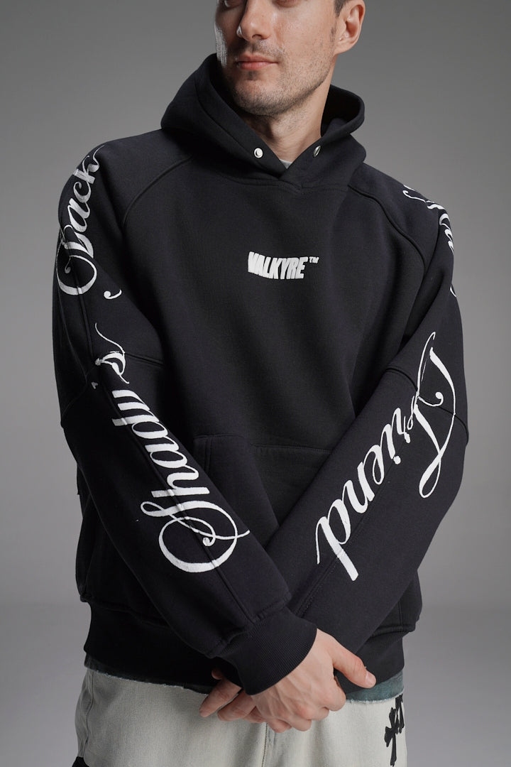 ‘SUPERMAN AIN'T SAVING NONE’ VALKYRE HAND PAINTED HOODIE