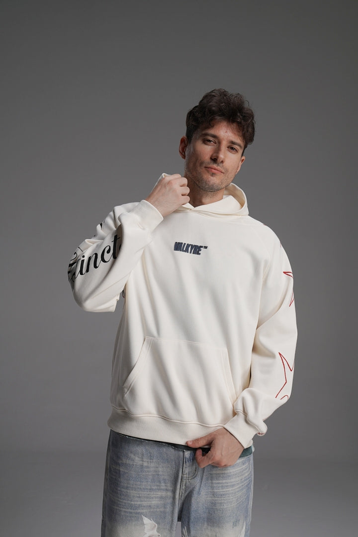 ‘NO GUTS, NO GLORY’ VALKYRE HAND PAINTED HOODIE