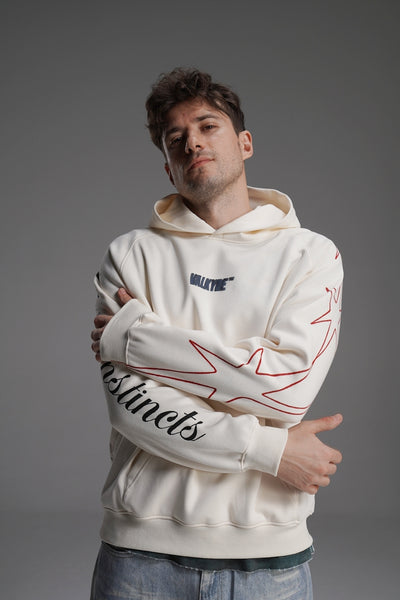 ‘NO GUTS, NO GLORY’ VALKYRE HAND PAINTED HOODIE