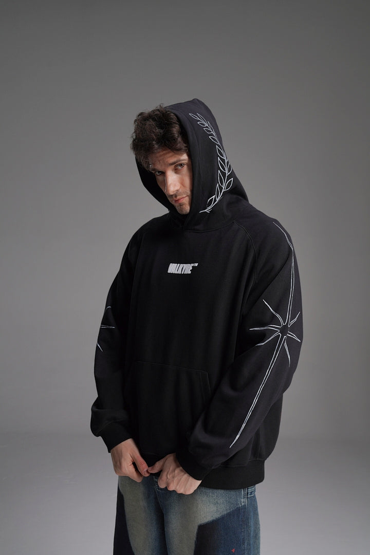 ‘TOUCH OF MADNESS’ VALKYRE HAND PAINTED HOODIE