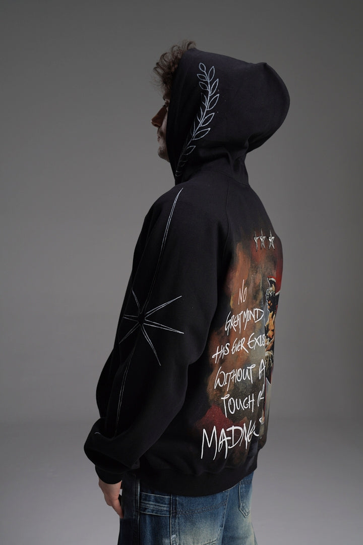 ‘TOUCH OF MADNESS’ VALKYRE HAND PAINTED HOODIE