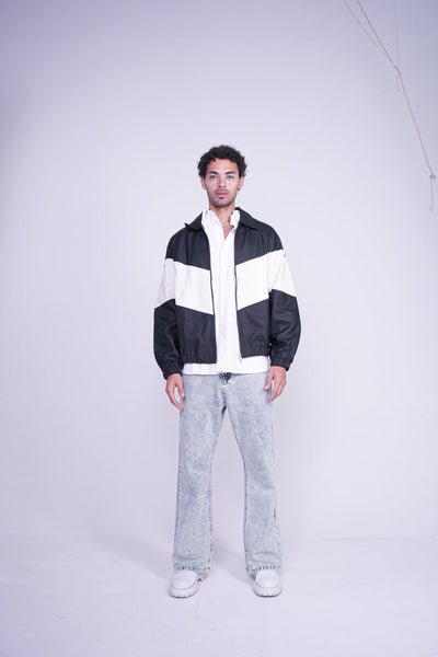 BLACK COLOUR BLOCK VALKYRE TRACK JACKET