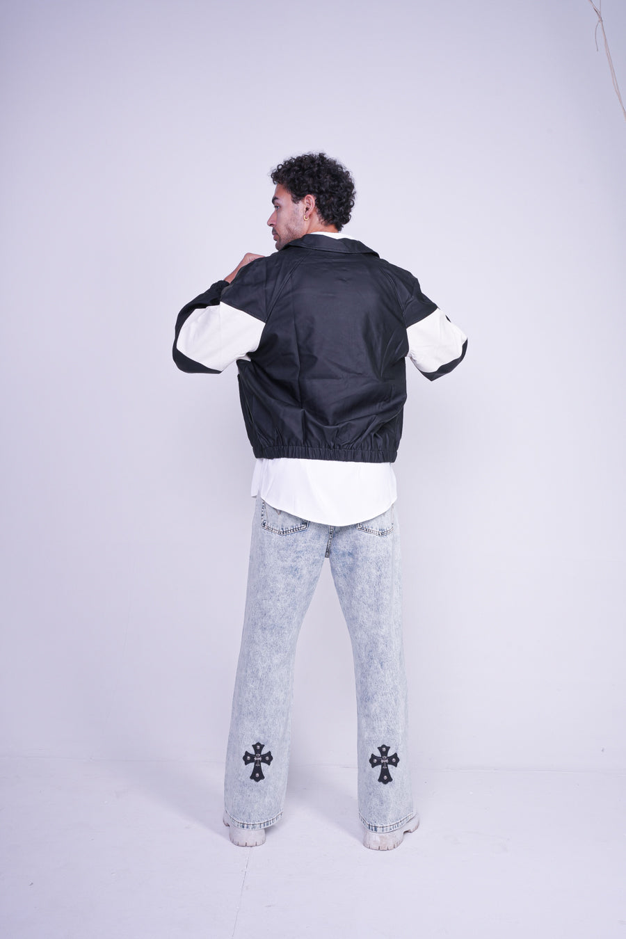 BLACK COLOUR BLOCK VALKYRE TRACK JACKET