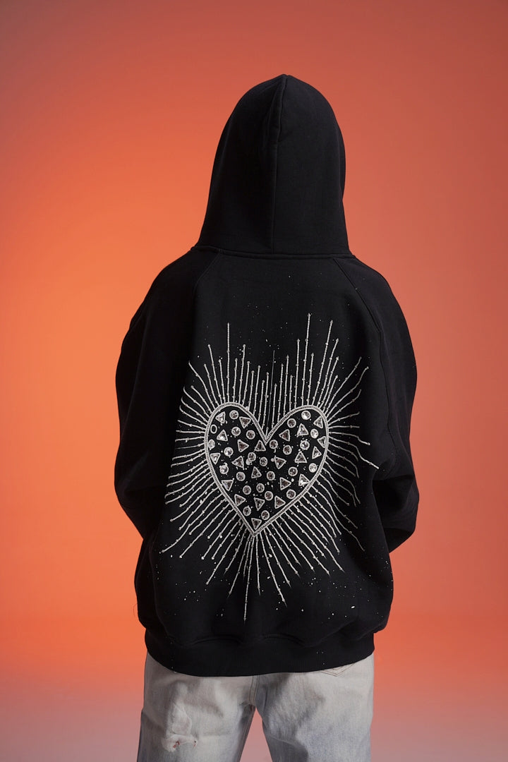 ‘CROWN JEWEL’ VALKYRE HAND EMBROIDERED HOODIE