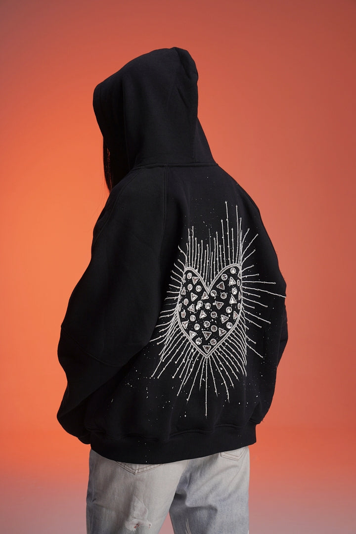 ‘CROWN JEWEL’ VALKYRE HAND EMBROIDERED HOODIE
