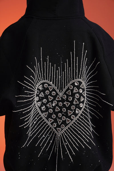 ‘CROWN JEWEL’ VALKYRE HAND EMBROIDERED HOODIE