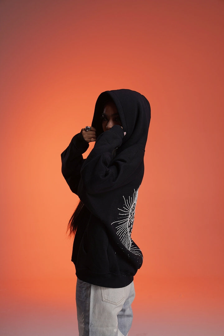 ‘CROWN JEWEL’ VALKYRE HAND EMBROIDERED HOODIE