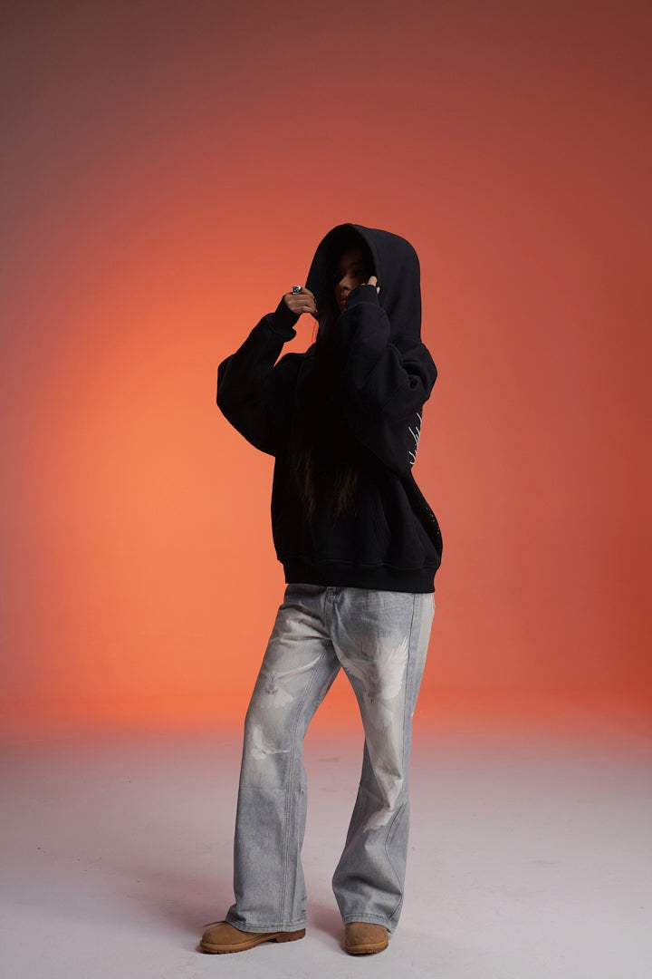 ‘CROWN JEWEL’ VALKYRE HAND EMBROIDERED HOODIE