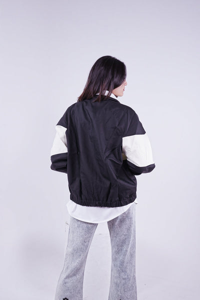 BLACK COLOUR BLOCK VALKYRE TRACK JACKET