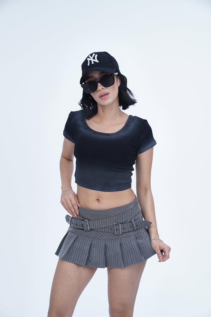 DOUBLE BUCKLE MINI' VALKYRE SKIRTS - S3