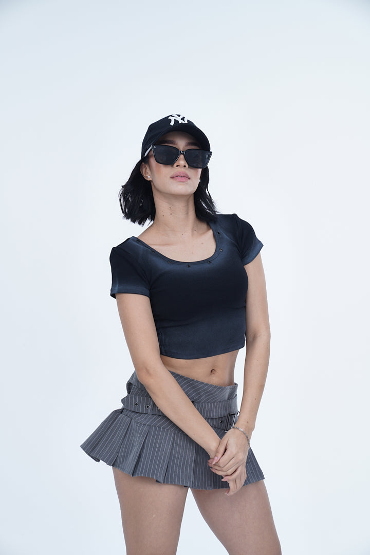 DOUBLE BUCKLE MINI' VALKYRE SKIRTS - S3