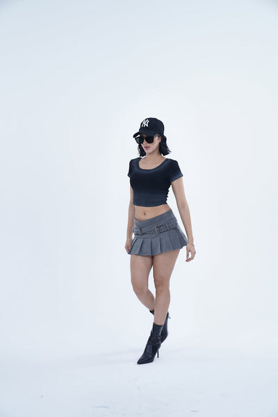 DOUBLE BUCKLE MINI' VALKYRE SKIRTS - S3