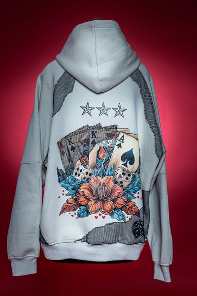 ‘LUCKY DRAW’ VALKYRE HAND PAINTED HOODIE