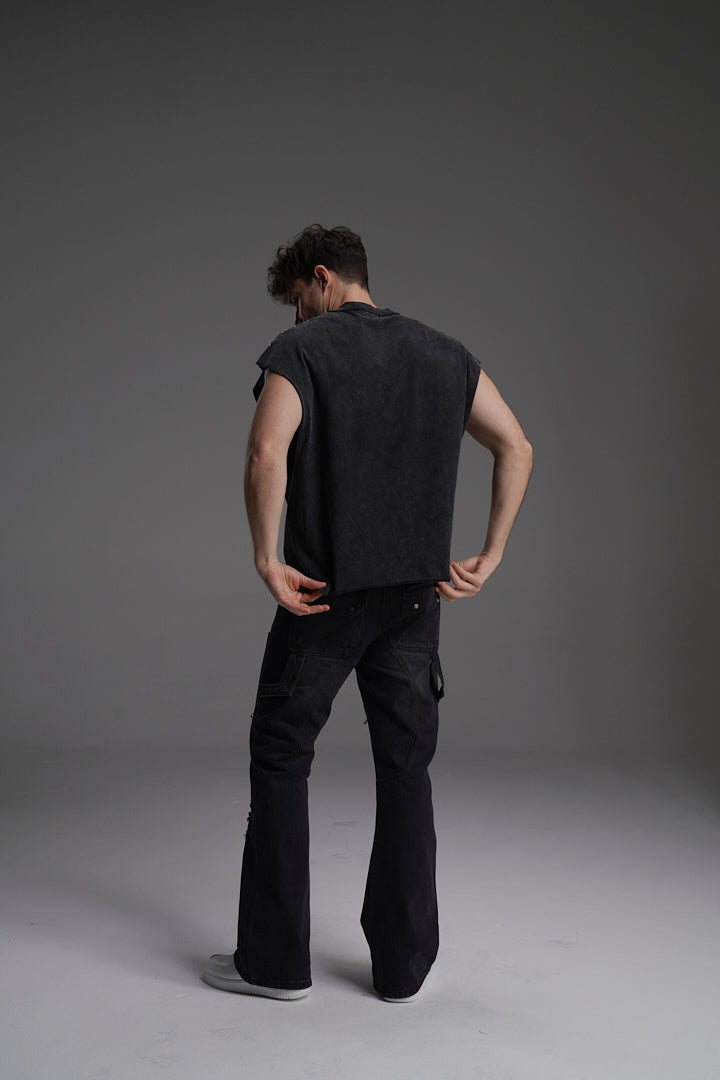 RIPPED TO RIOT FLARED VALKYRE JEANS