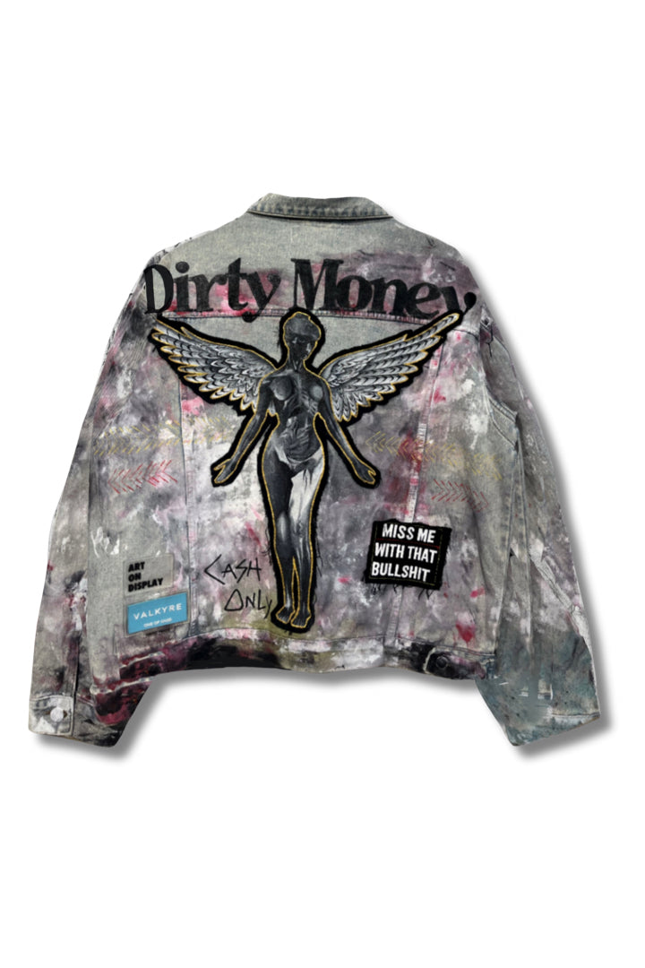 DIRTY MONEY' OFF WHITE VALKYRE JACKET