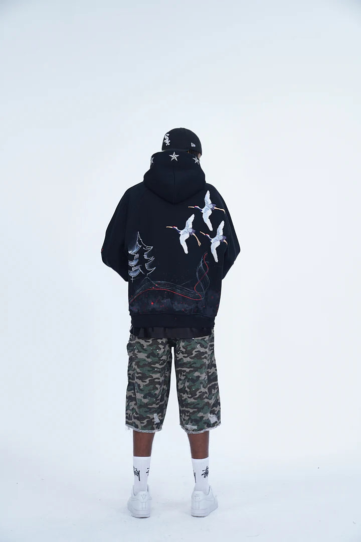 ‘SACRED JOURNEY V2’ VALKYRE HAND PAINTED HOODIE