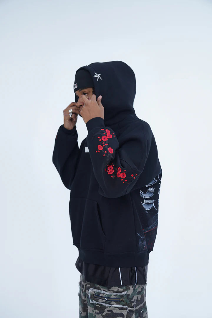 ‘SACRED JOURNEY V2’ VALKYRE HAND PAINTED HOODIE