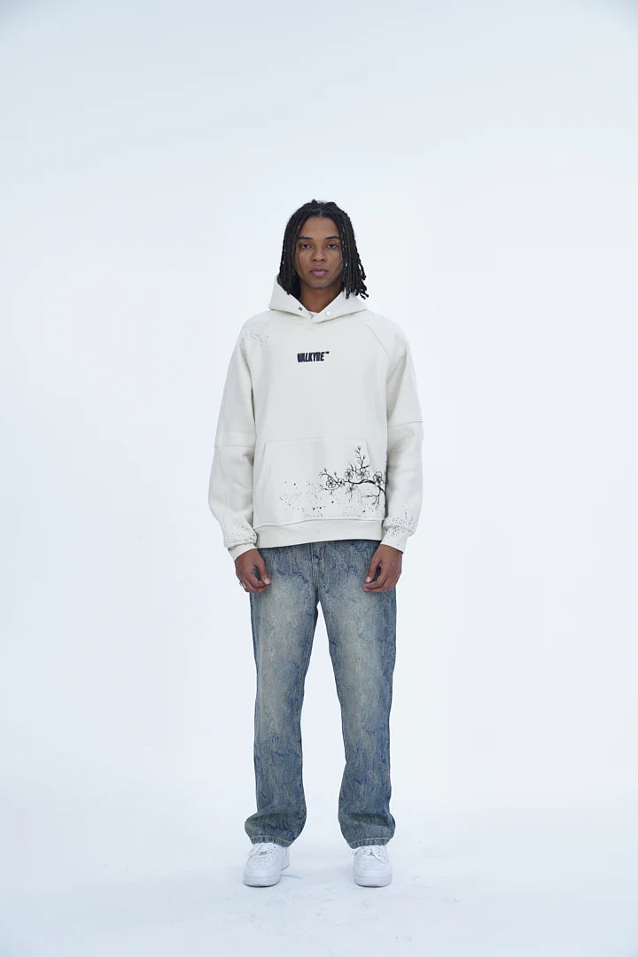 ‘SOARING SAKURA’ VALKYRE HAND PAINTED HOODIE