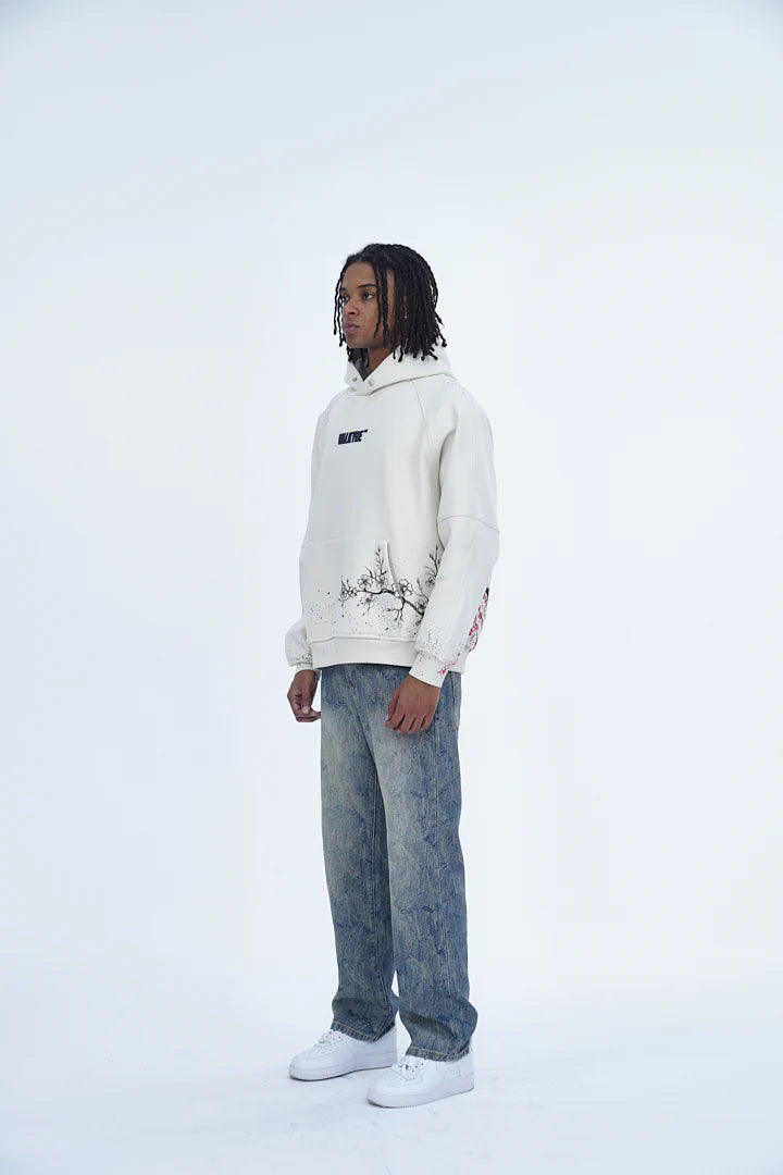 ‘SOARING SAKURA’ VALKYRE HAND PAINTED HOODIE