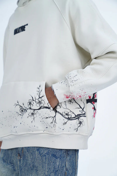 ‘SOARING SAKURA’ VALKYRE HAND PAINTED HOODIE