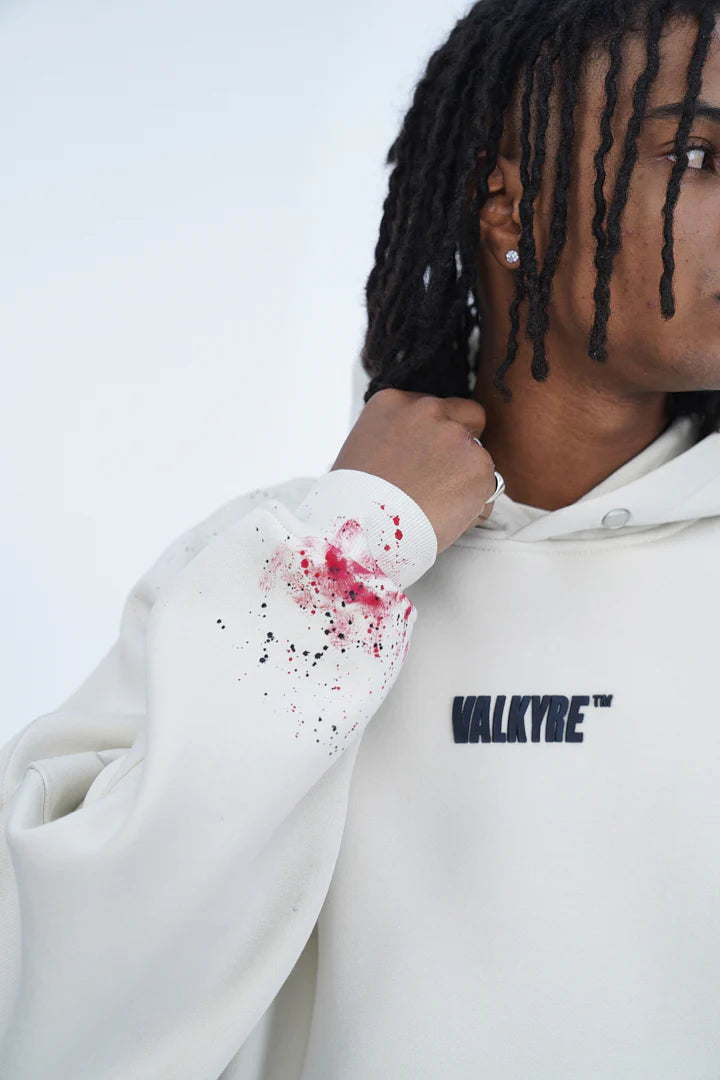 ‘SOARING SAKURA’ VALKYRE HAND PAINTED HOODIE