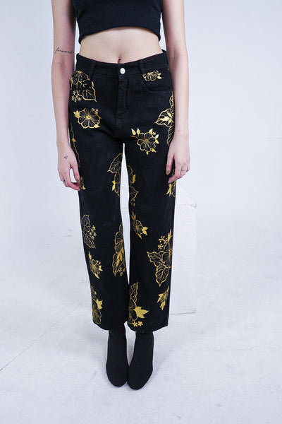 GOLD PETALS VALKYRE JEANS