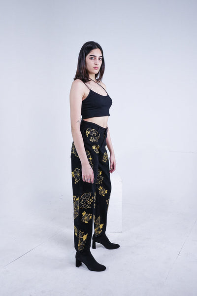 GOLD PETALS VALKYRE JEANS