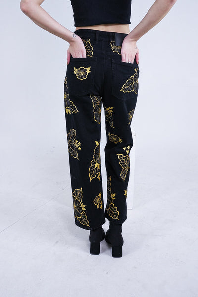 GOLD PETALS VALKYRE JEANS