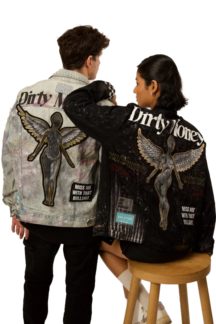 DIRTY MONEY' BLACK VALKYRE JACKET