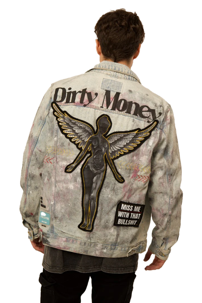 'DIRTY MONEY' OFF WHITE VALKYRE JACKET